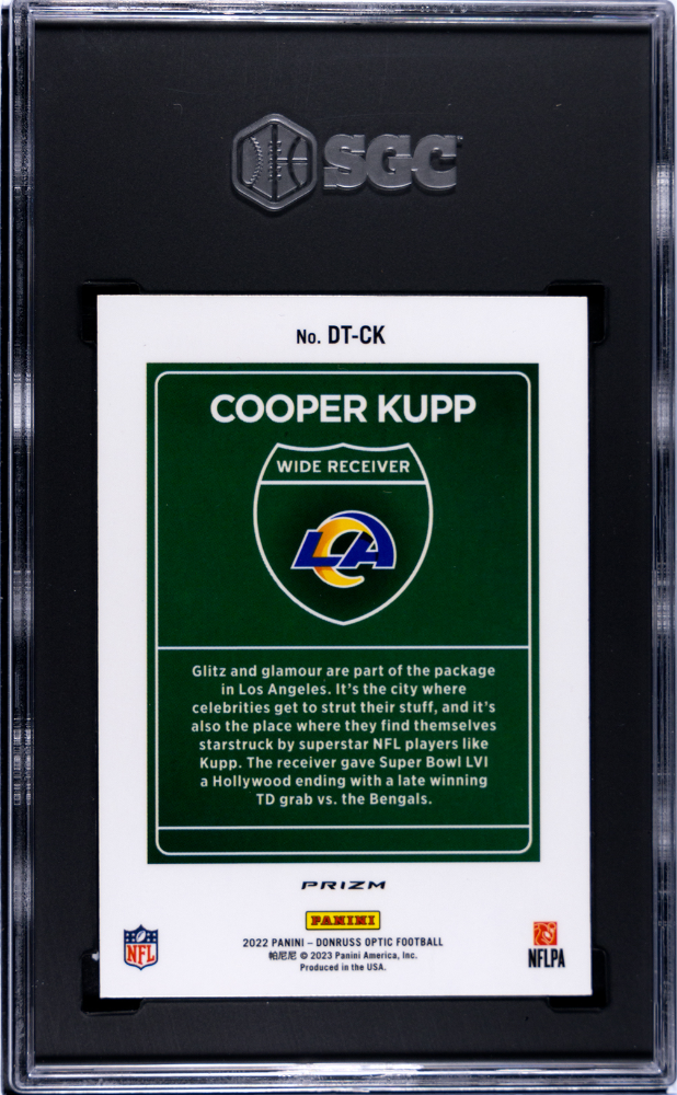 2022 Donruss Optic Cooper Kupp Downtown #DT-CK SGC 9.5 - Graded Sports Cards