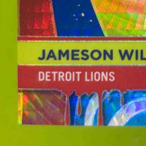 2022 Donruss Optic Jameson Williams First Year Fresh Blue Hyper MEM RC Lions - Sports Cards