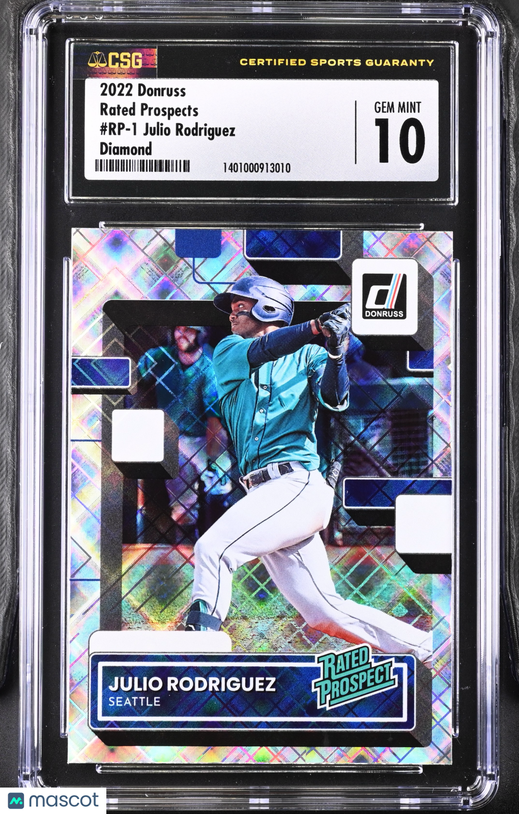 2022 Donruss (Placeholder) Julio Rodriguez Diamond #RP-1 CGC 10 - Graded Sports Cards