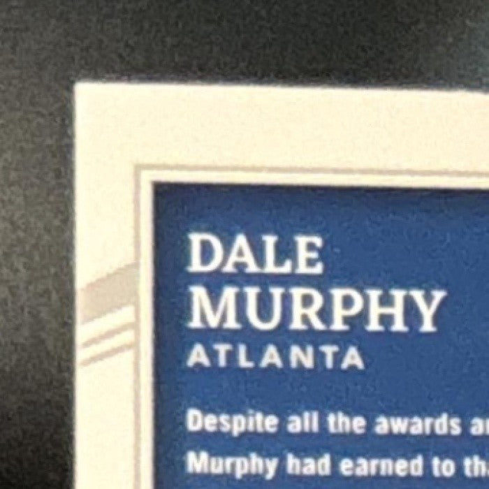 2022 Immaculate Collection Dale Murphy Jersey Number Auto 3/3 CIS-DM Atlanta - Sports Cards