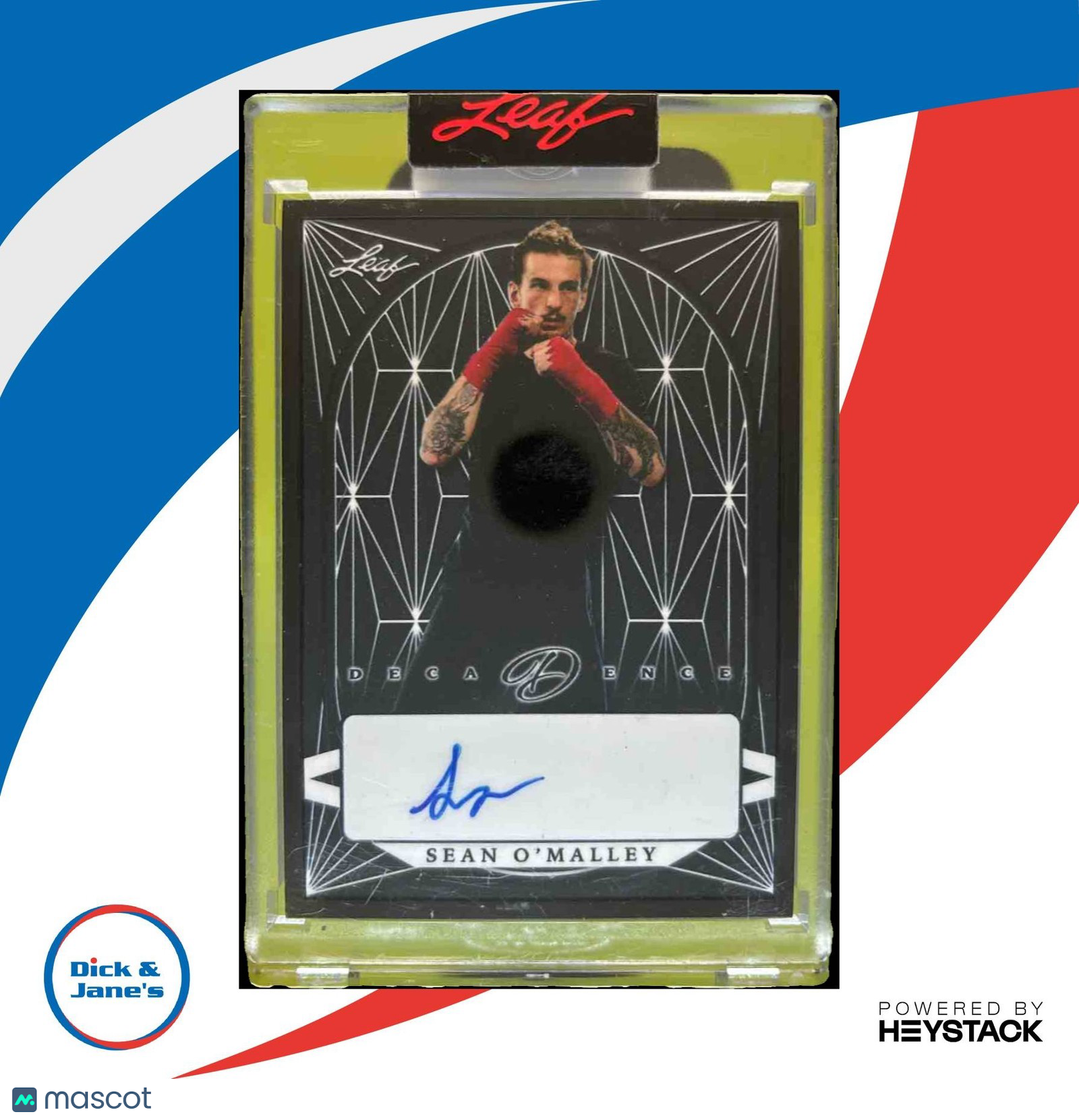 2022 Leaf Decadence Sean O’Malley Black 1/1 #BA-SOM Auto - Sports Cards