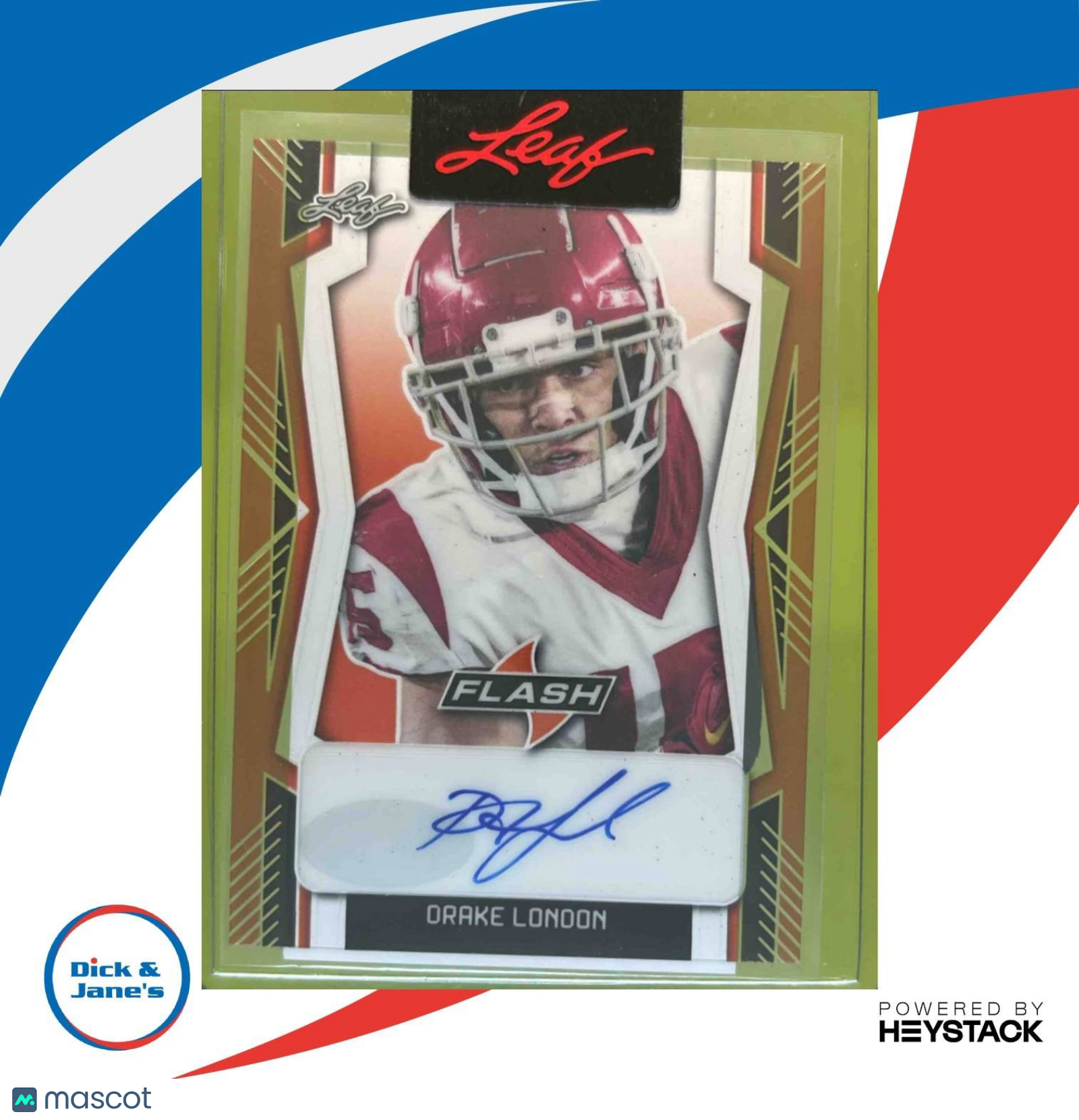 2022 Leaf Flash Drake London 1/1 Auto Pre Production Proof - Sports Cards