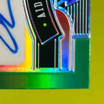 2022 Leaf Valiant Aidan O’Connell All American Auto Green/40 Purdue Boilermakers - Sports Cards