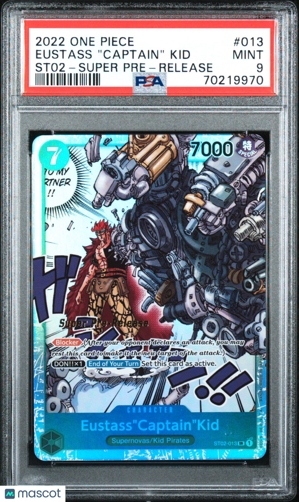 2022 One Piece Starter Deck Eustass ’captain’ Kid Super Pre-Release PSA 9 - Graded TCG/CCG