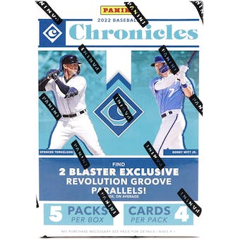 2022 Panini Chronicles Baseball 5-Pack Blaster Box - MLB Blaster Box