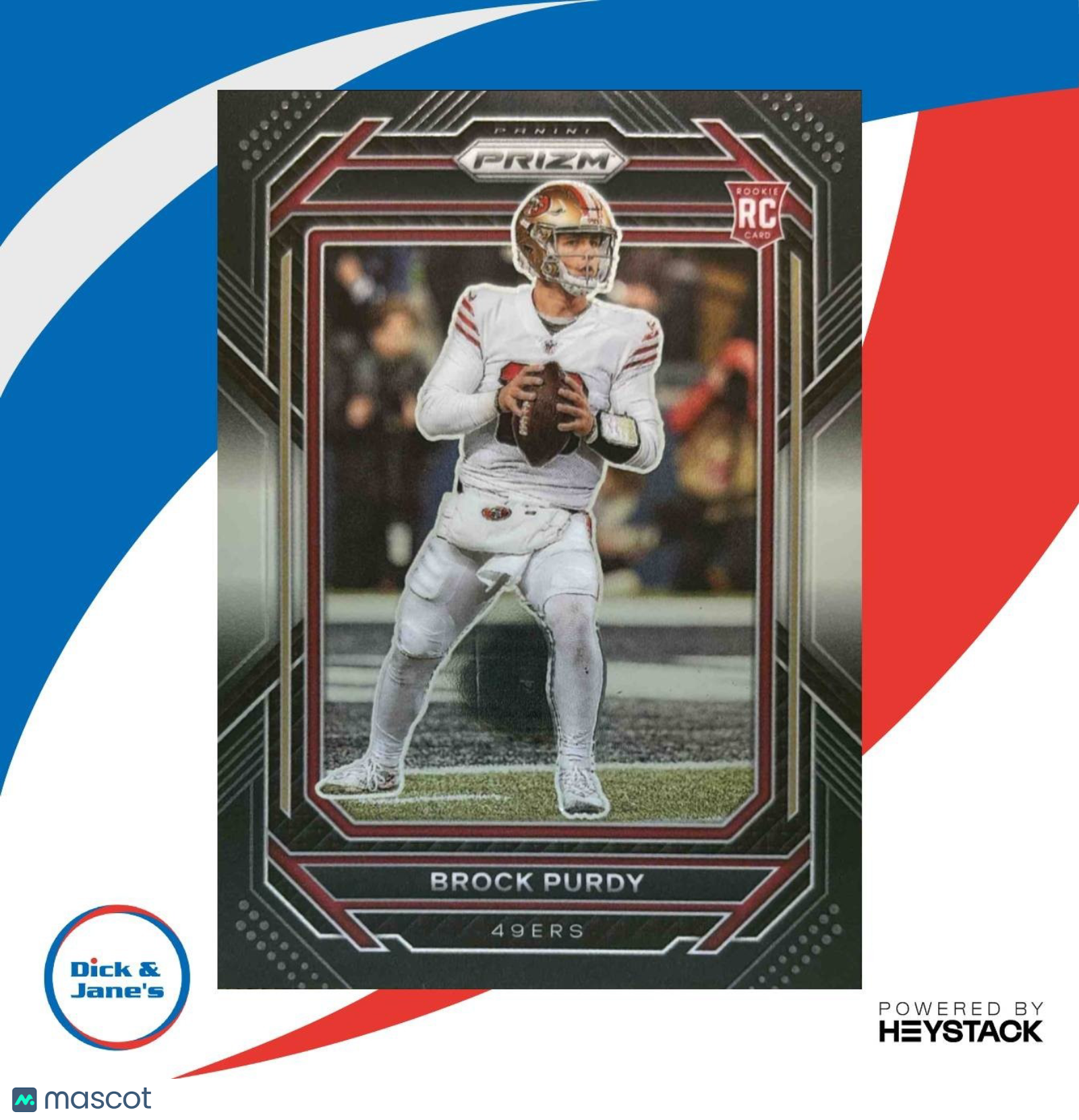 2022 Panini Chronicles Brock Purdy Prizm Black #PB-8 RC San Francisco 49ers - Sports Cards