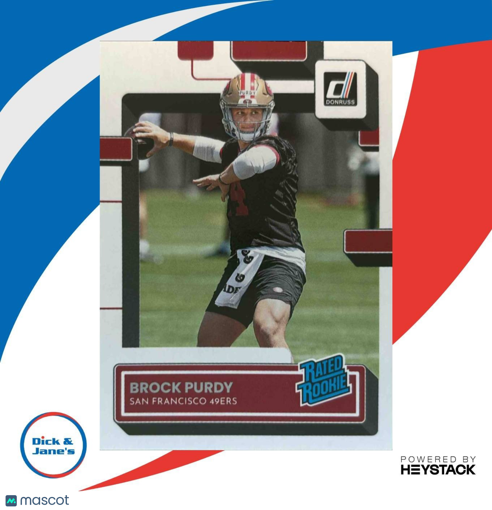 2022 Panini Donruss Brock Purdy #374 RC Rated Rookie San Francisco 49ers - Sports Cards