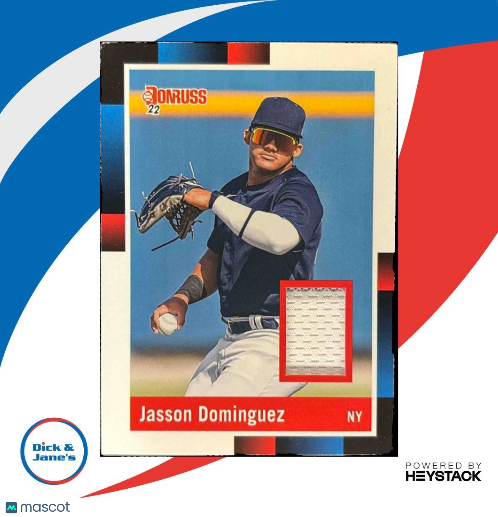2022 Panini Donruss Jasson Dominguez Retro 1988 Materials MEM New York Yankees - Sports Cards