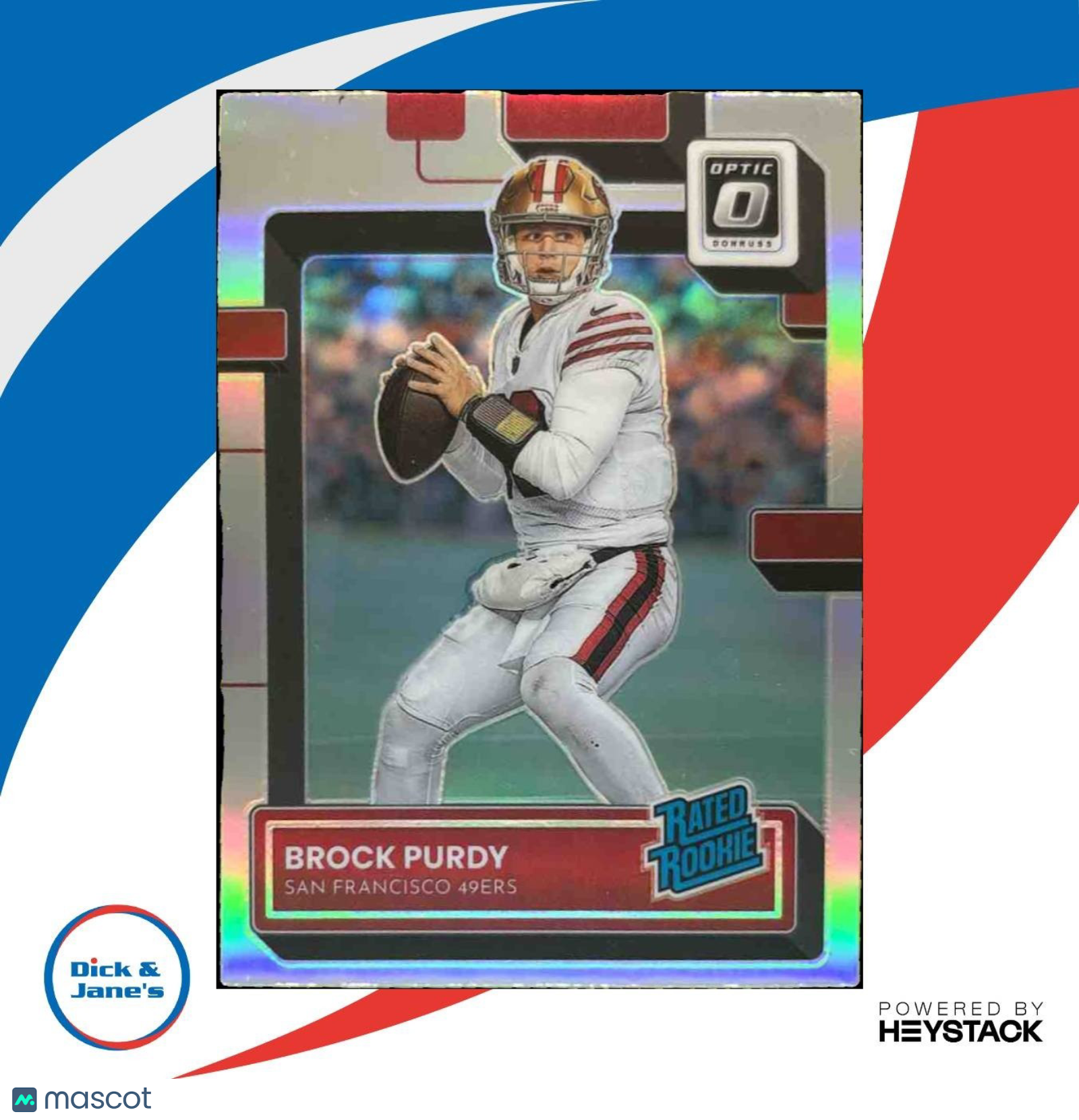 2022 Panini Donruss Optic Brock Purdy Holo #277 RC San Francisco 49ers - Sports Cards