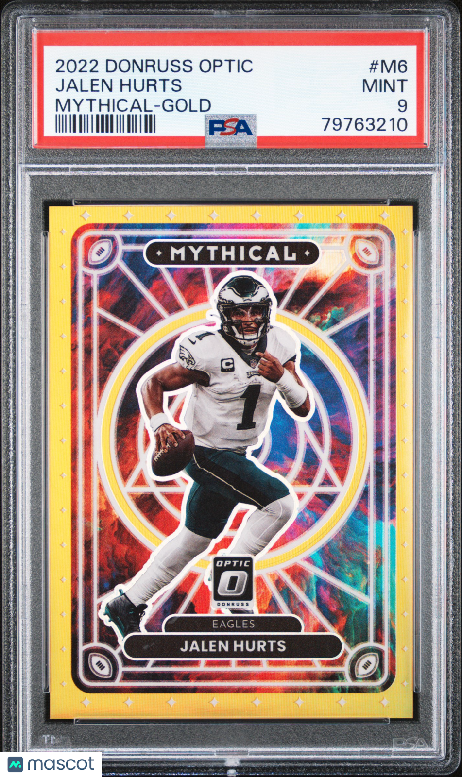 2022 Panini Donruss Optic Mythical Jalen Hurts Gold #M6 PSA 9 - Graded Sports Cards