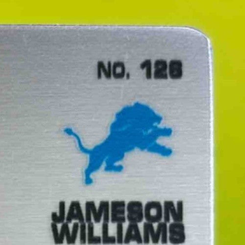 2022 Panini Elements Jameson Williams Cobalt /27 #126 Auto RC Detroit Lions - Sports Cards