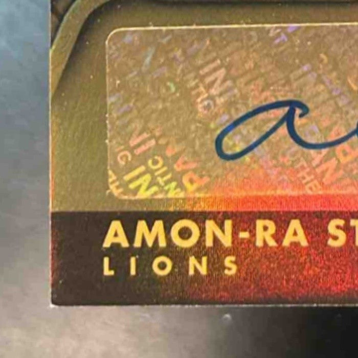 2022 Panini Gold Standard Amon-Ra St. Brown Good as Gold Patch Auto /199 Lions - Sports Cards