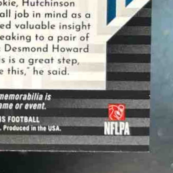 2022 Panini Illusions Aidan Hutchinson Instant Impact Patch /50 MEM RC Lions - Sports Cards