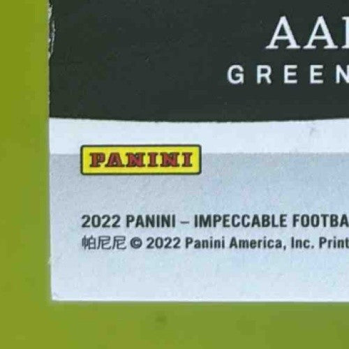 2022 Panini Imeccable Auto Jersey Number 33 32/33 Aaron Jones Rookie Auto - Sports Cards