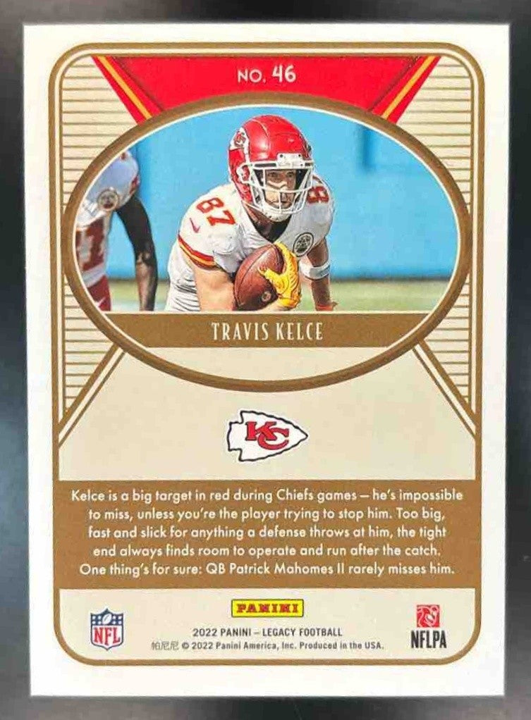 2022 Panini Legacy Travis Kelce Red /299 #46 Kansas City Chiefs - Sports Cards