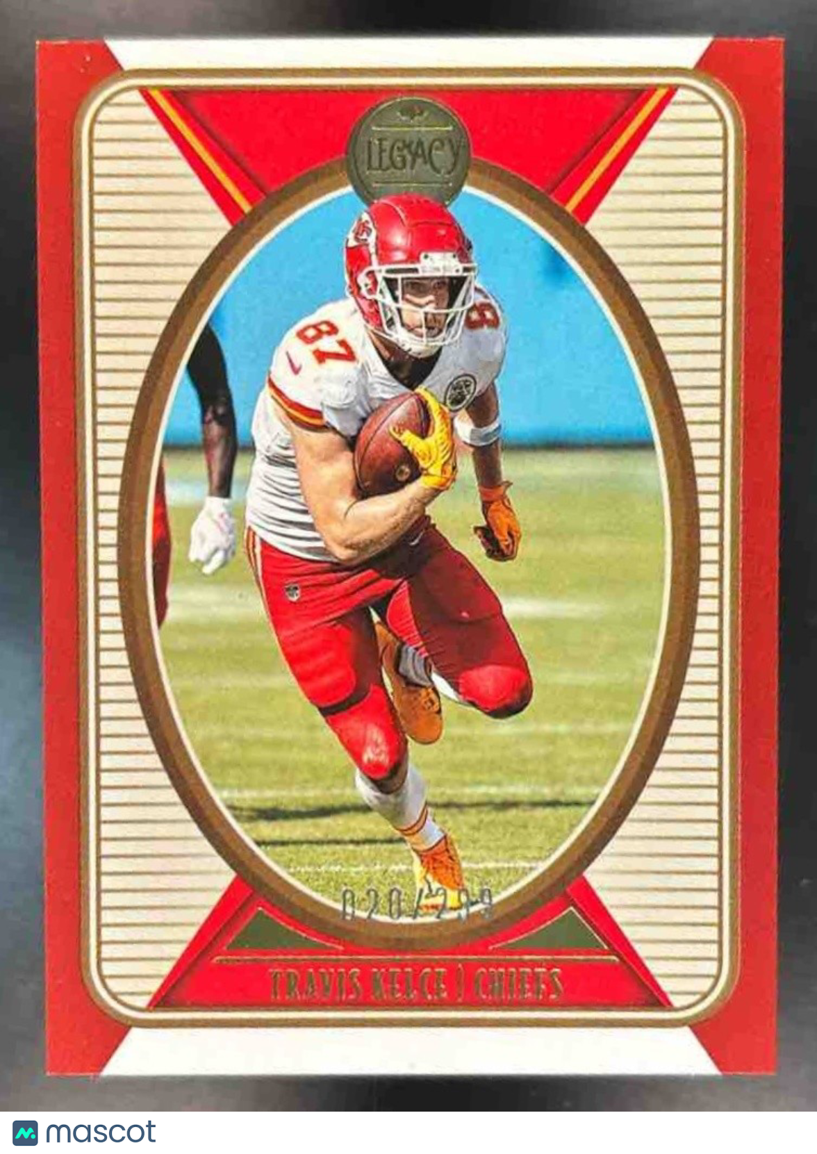 2022 Panini Legacy Travis Kelce Red /299 #46 Kansas City Chiefs - Sports Cards