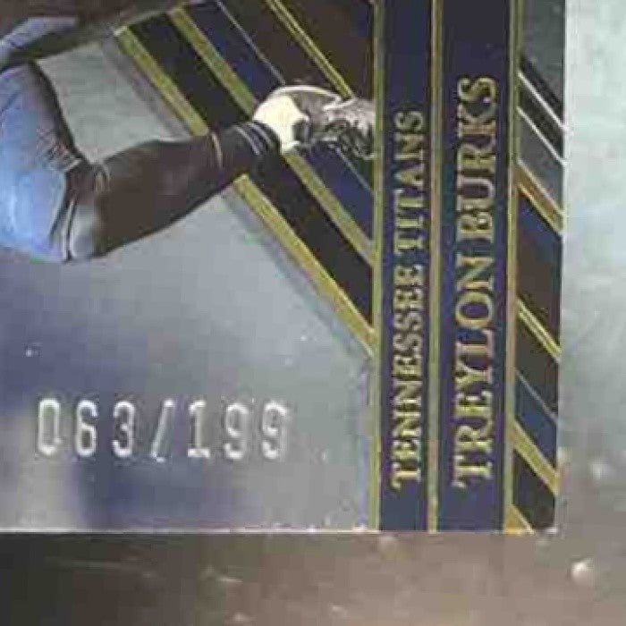 2022 Panini Limited Treylon Burks Patch Auto /199 #114 MEM RC Tennessee Titans - Sports Cards