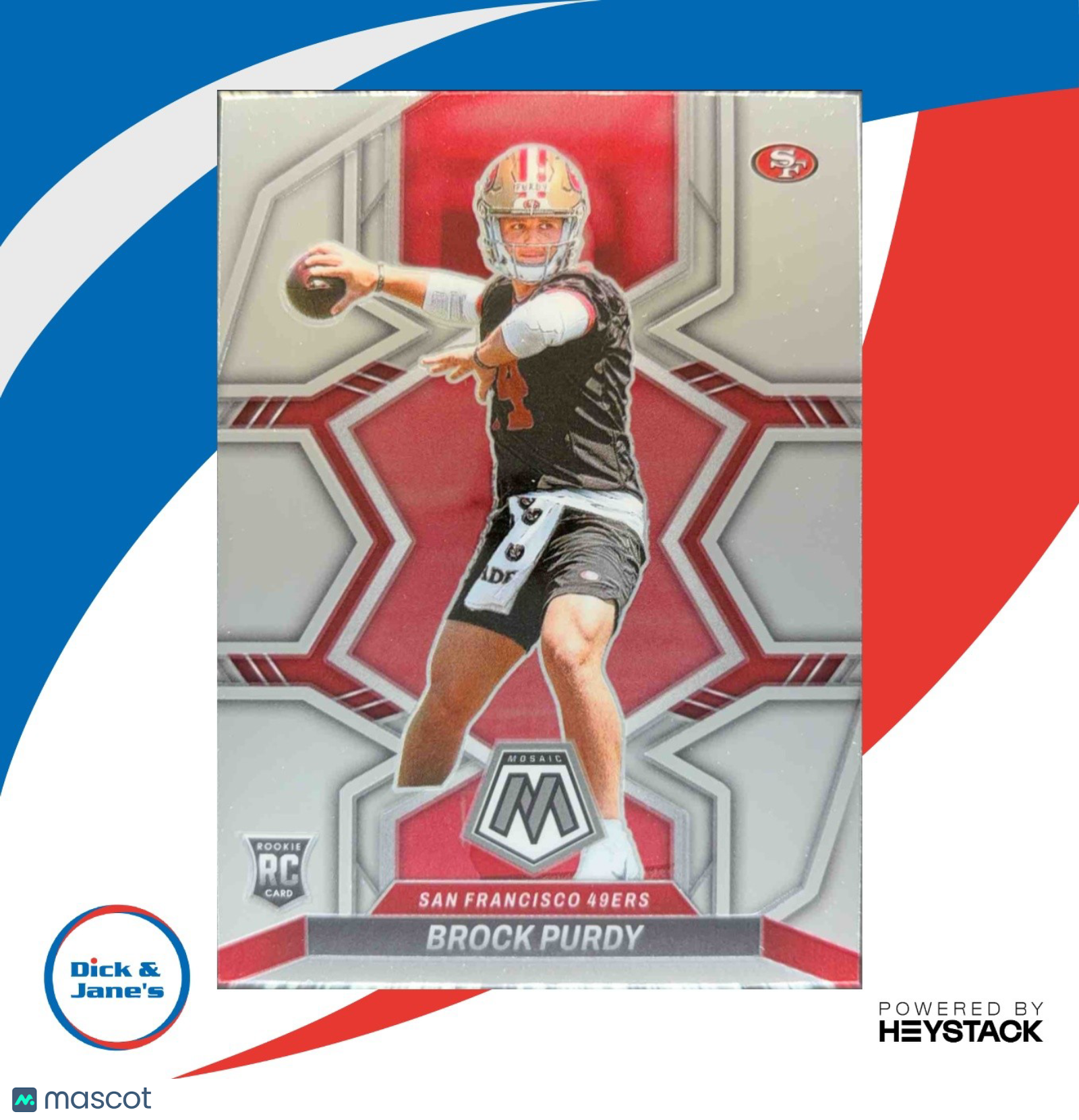 2022 Panini Mosaic Brock Purdy #367 RC San Francisco