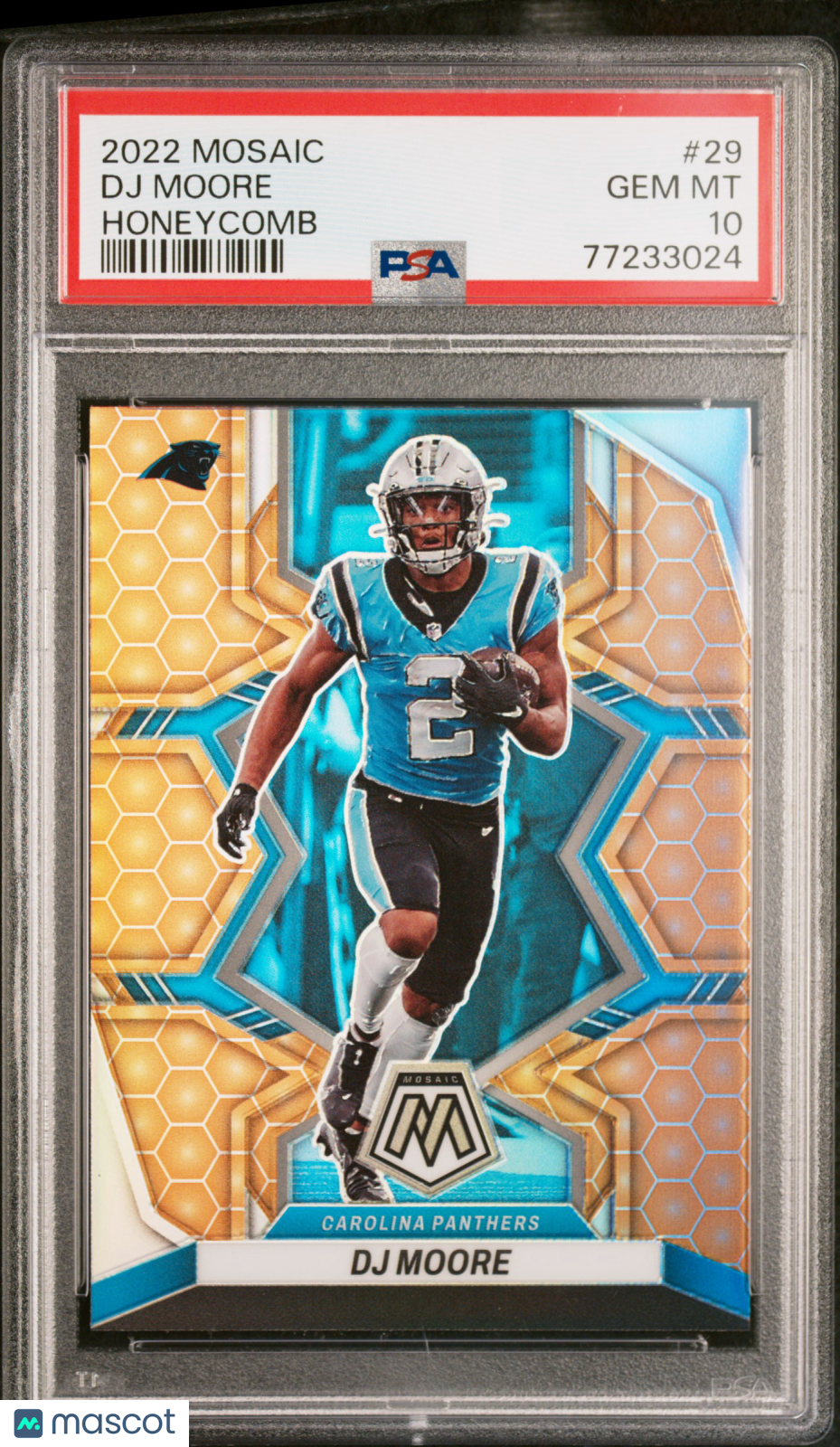 2022 Panini Mosaic DJ Moore Honeycomb #29 PSA 10 - Graded Sports Cards