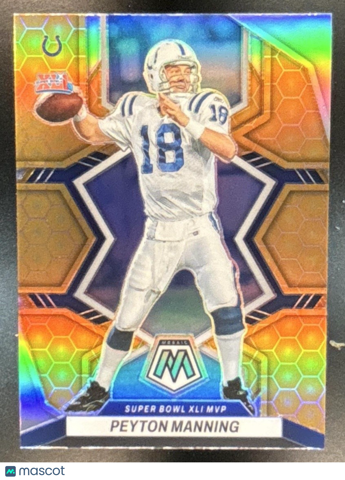 2022 Panini Mosaic Peyton Manning Honeycomb #298 Indianapolis Colts - Sports Cards