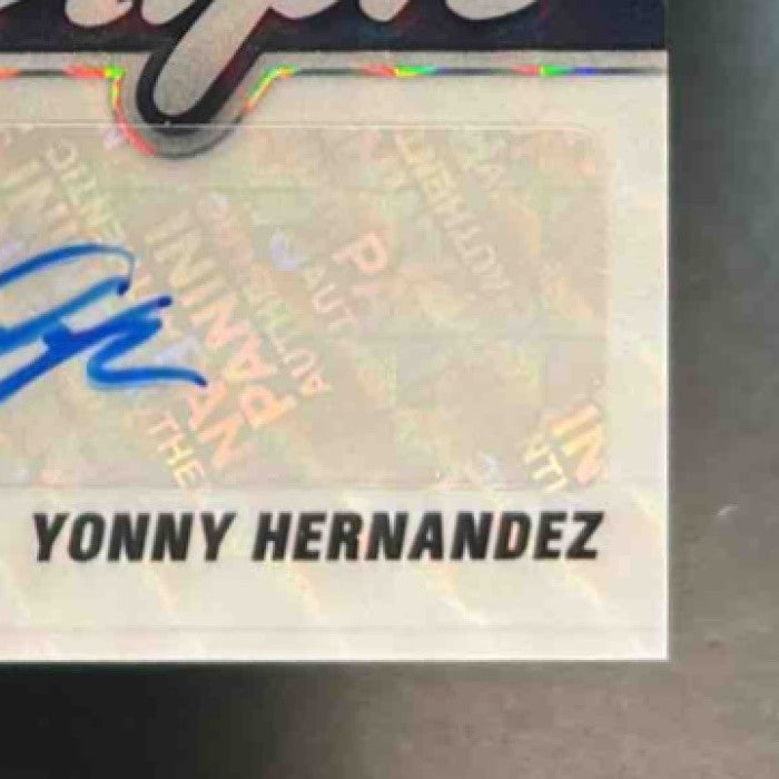 2022 Panini Mosaic Yonny Hernandez Scripts #SC-YH Auto RC Texas Rangers - Sports Cards