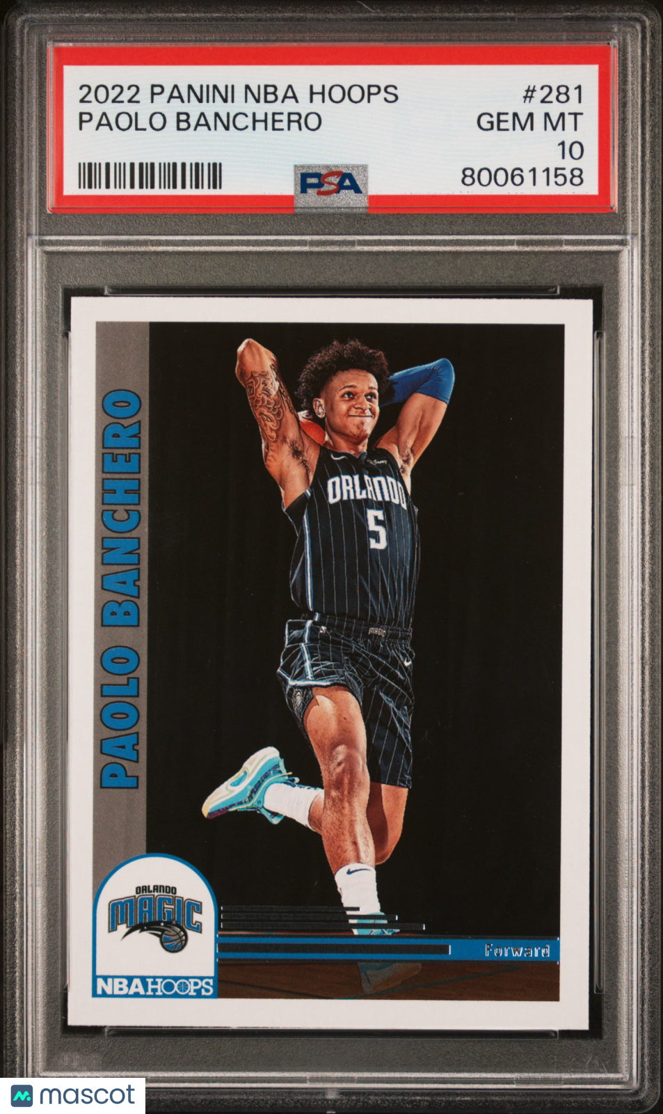 2022 Panini NBA Hoops Paolo Banchero #281 PSA 10 - Graded Sports Cards