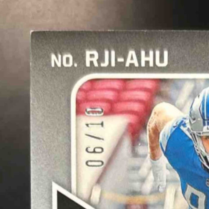 2022 Panini Obsidian Aidan Hutchinson Dual Patch Auto /10 #RJI-AHU RC Auto Lions - Sports Cards
