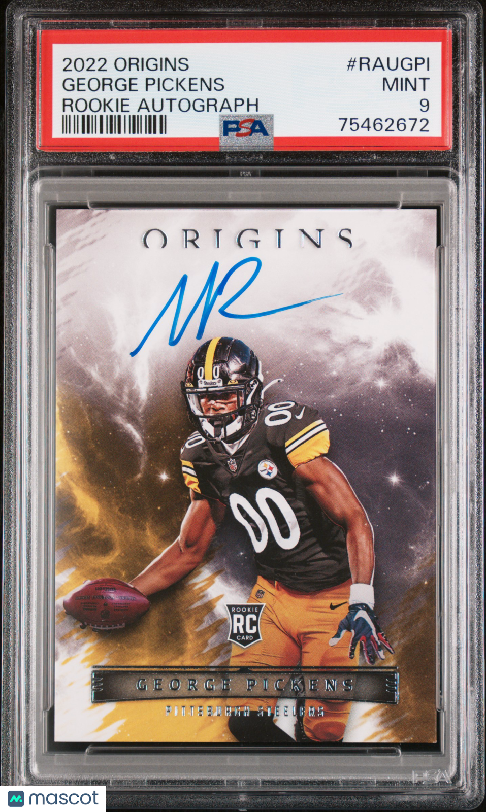 2022 Panini Origins Rookie Autographs George Pickens #RAUGPI PSA 9 - Graded Sports Cards
