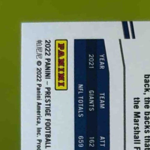 2022 Panini Prestige Saquon Barkley Xtra Points Platinum /25 #217 New York Giant - Sports Cards