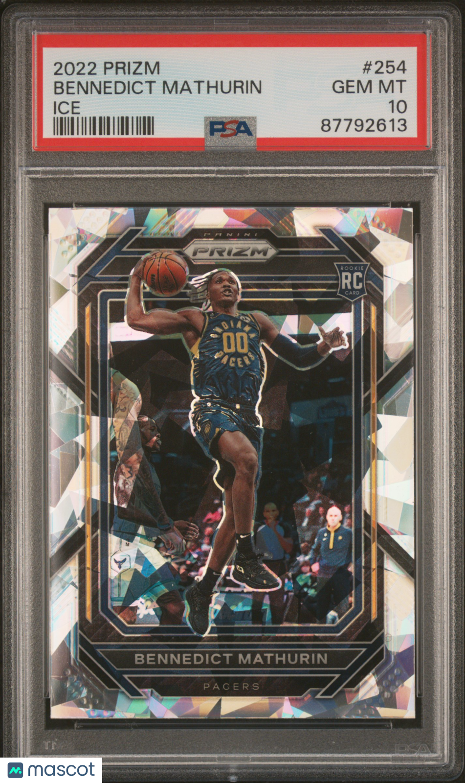 2022 Panini Prizm Bennedict Mathurin Ice #254 PSA 10 - Graded Sports Cards
