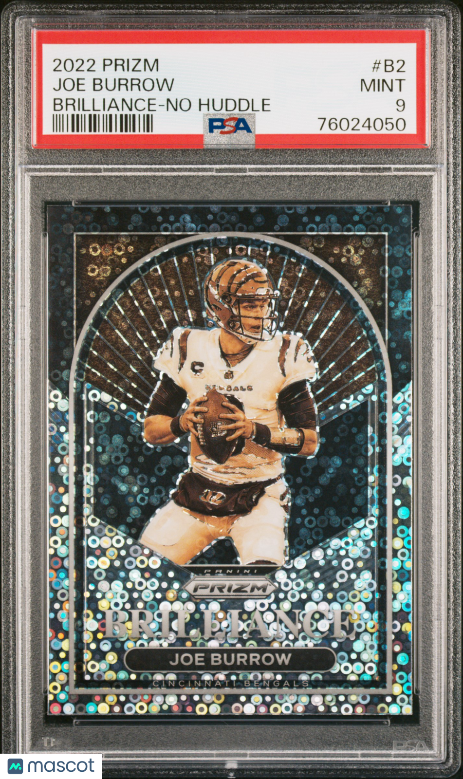 2022 Panini Prizm Brilliance Joe Burrow No Huddle #B2 PSA 9 MINT Bengals - Graded Sports Cards