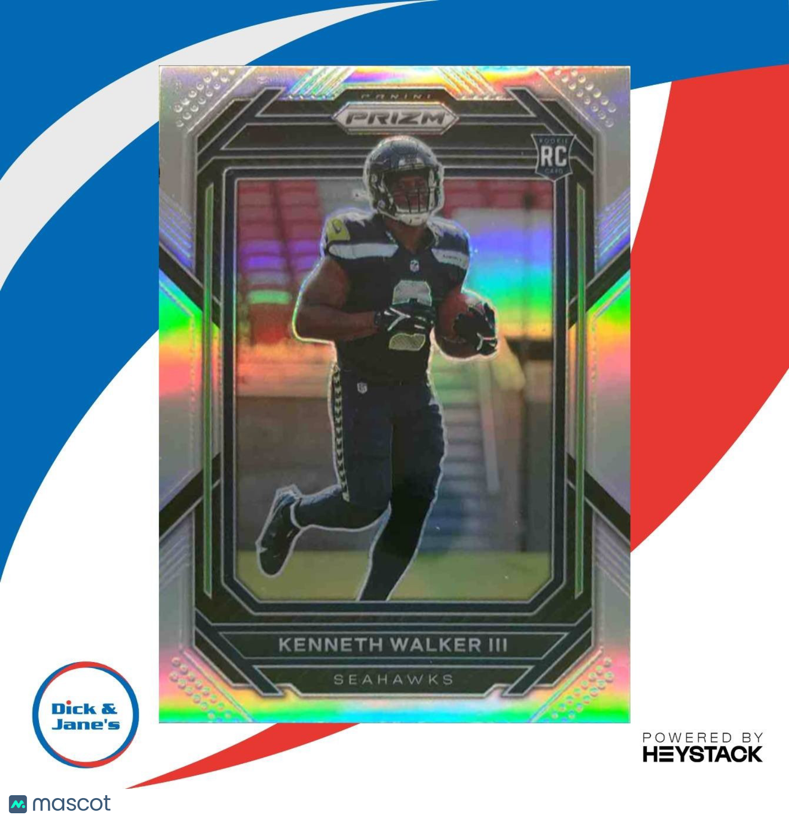 2022 Panini Prizm Kenneth Walker III Silver #318 RC Seattle Seahawks - Sports Cards