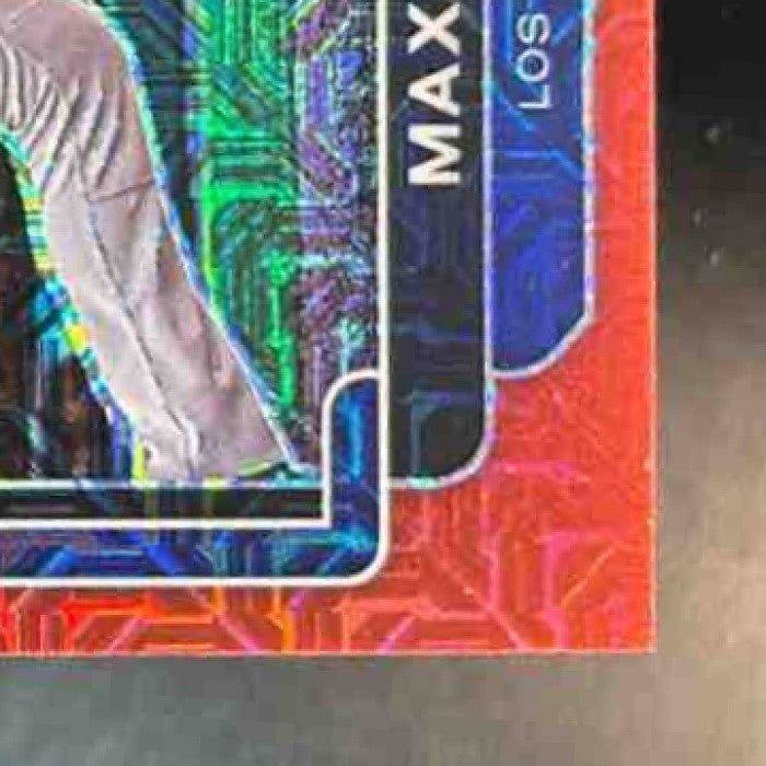 2022 Panini Prizm Max Muncy Red Mojo /149 #42 Los Angeles Dodgers - Sports Cards