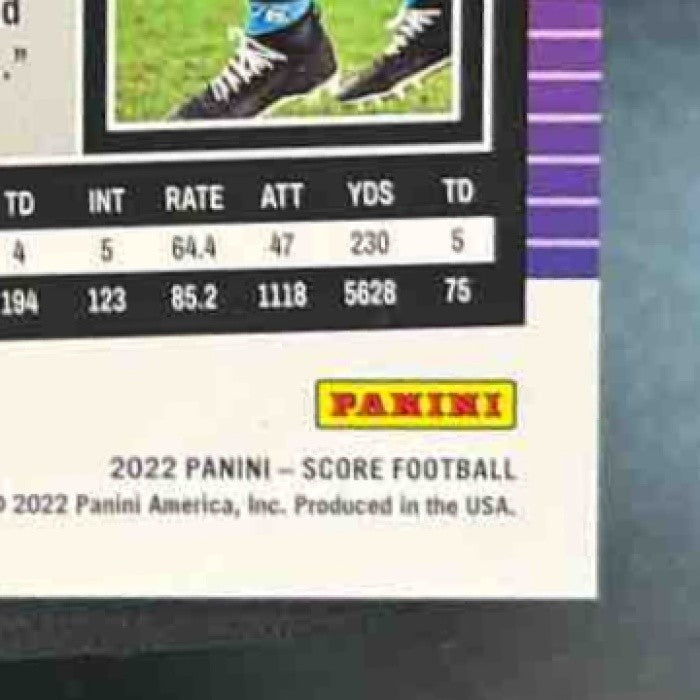2022 Panini Score Cam Newton Gold Zone /50 #48 Carolina Panthers - Sports Cards