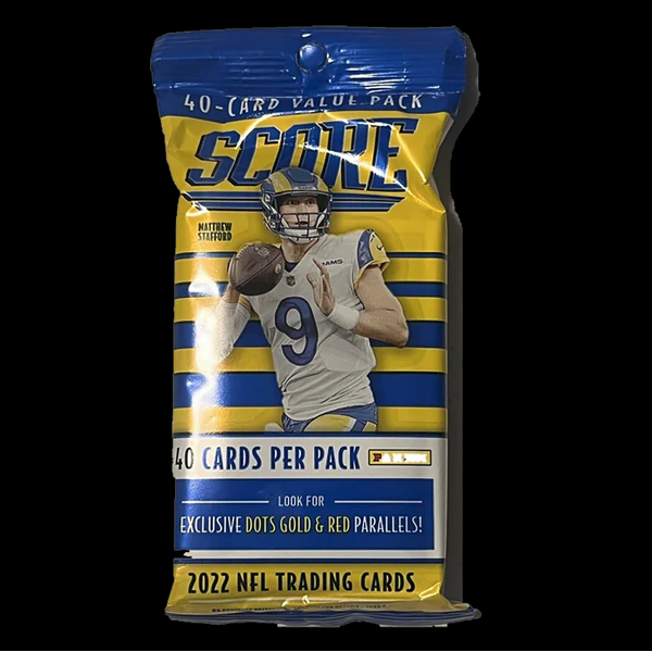 2022 Panini Score Football Fat Pack (Cello Value with 40 Cards) - NFL Blaster