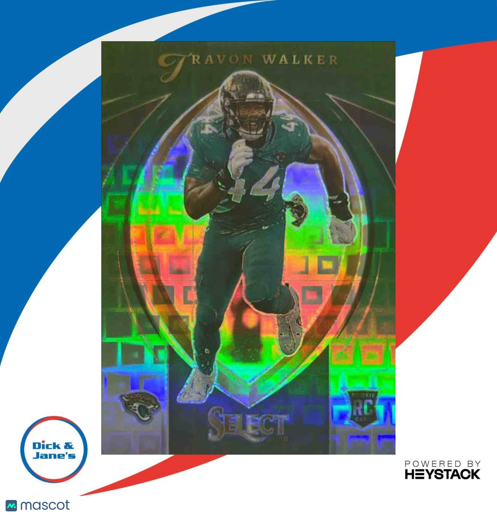 2022 Panini Select Travon Walker Certified Rookies Green Prizm 1/5 Jaguars - Sports Cards