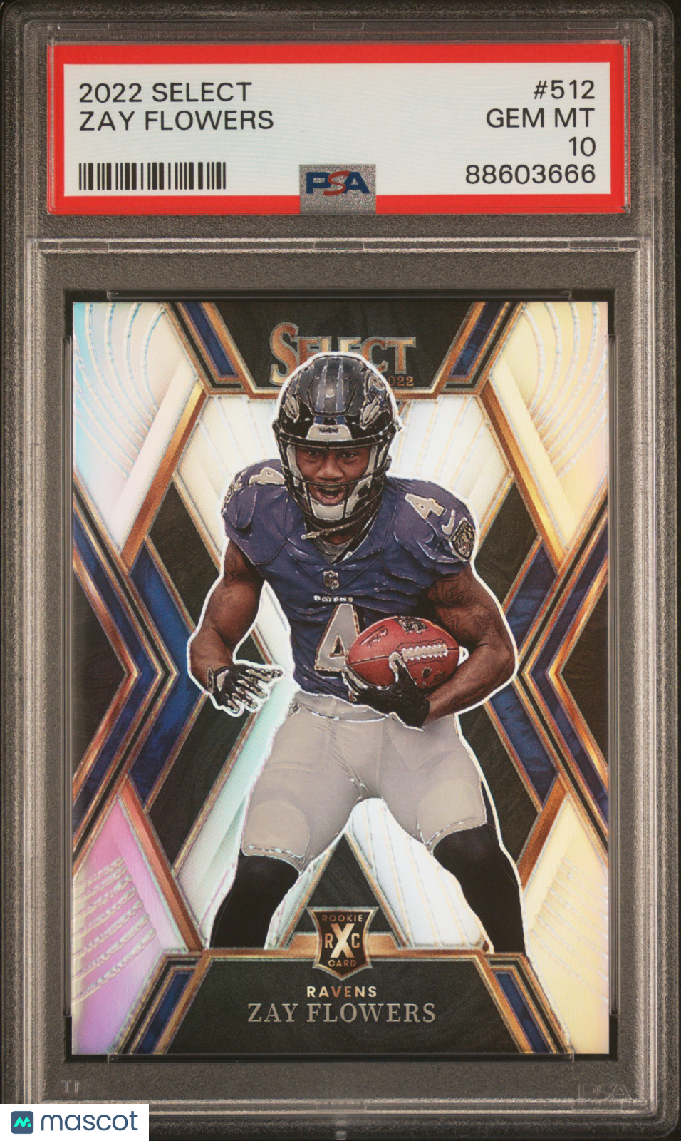 saya♡ 2022 Panini Select Zay Flowers XRC Rookie #512 PSA 10