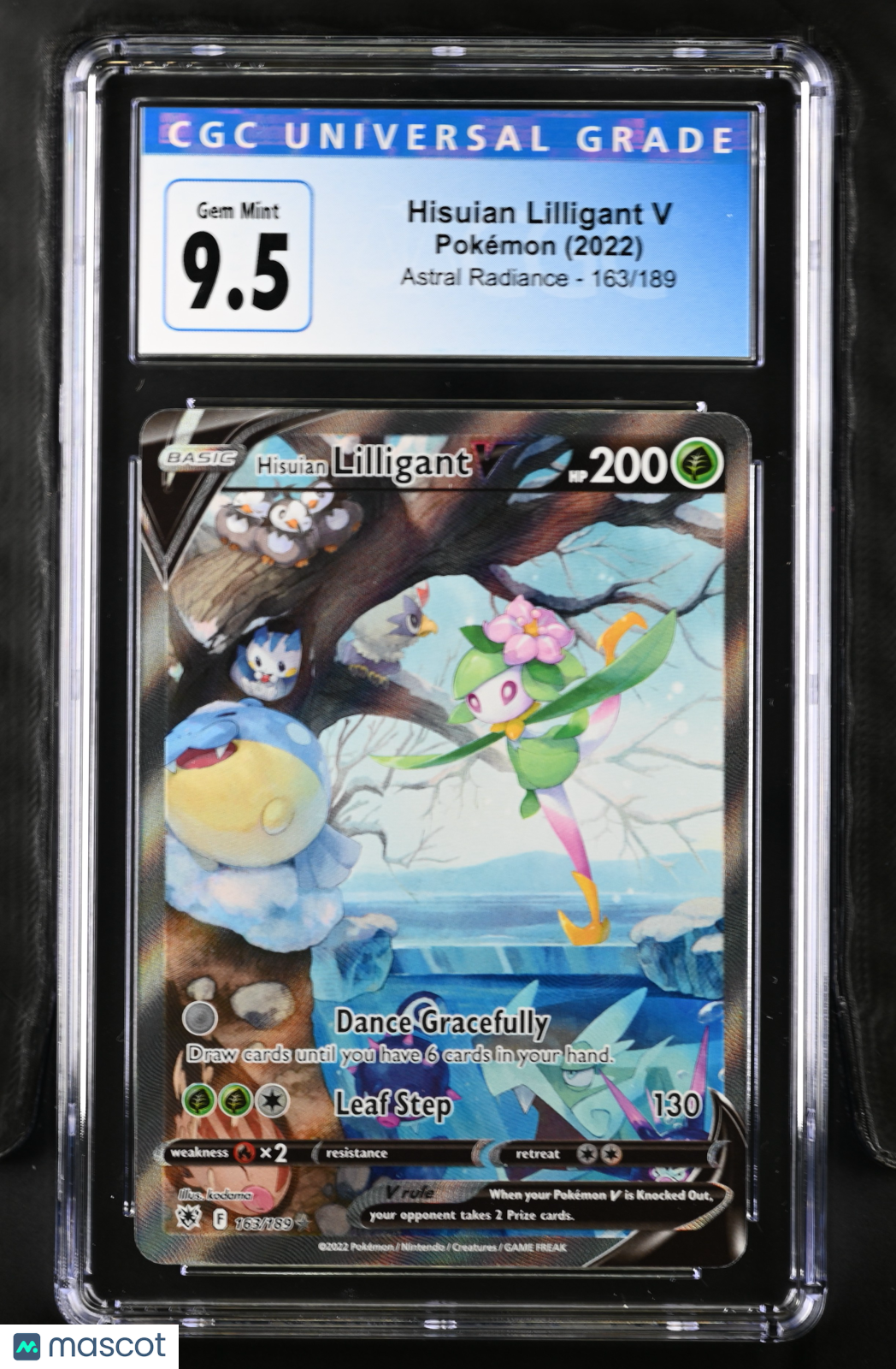 2022 Pokémon Astral Radiance Hisuian Lilligant V #163/189 English CGC 10 - Graded TCG/CCG