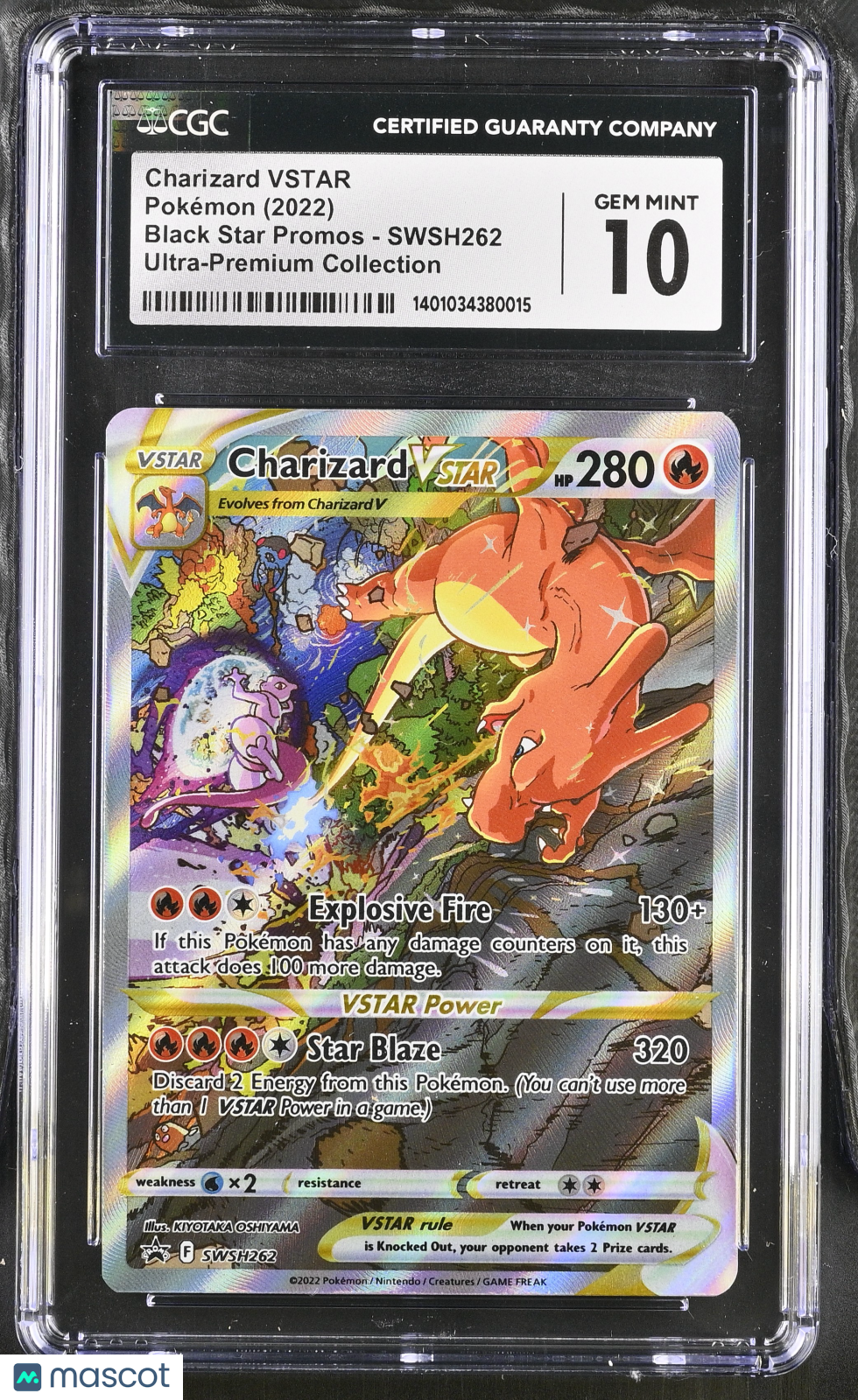 2022 Pokemon Black Star Promos Charizard VSTAR #SWSH262 CGC 10 GEM MINT - Graded TCG/CCG