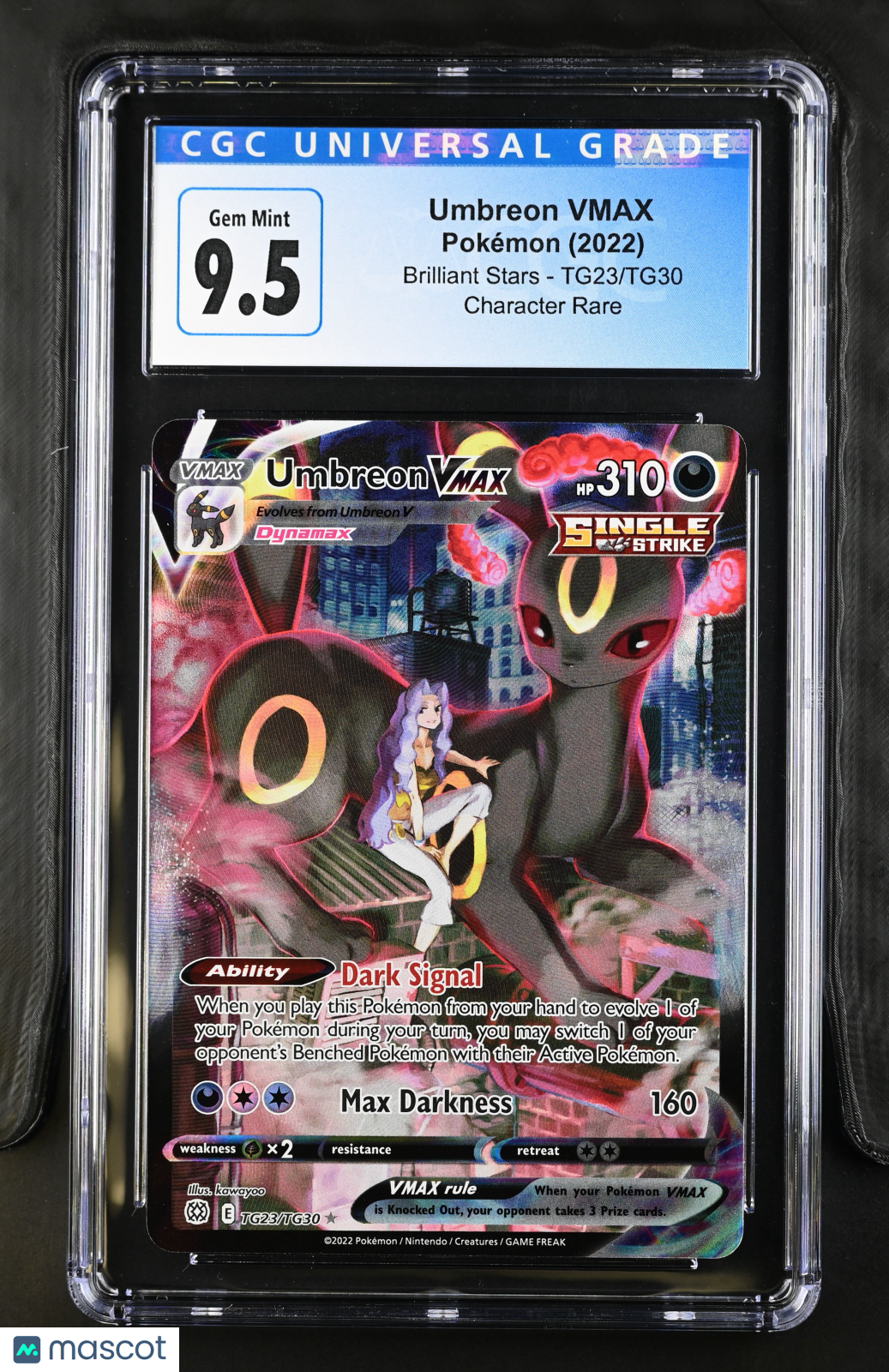 2022 Pokemon Brilliant Stars Umbreon VMAX #TG23/TG30 CGC 10 - Graded TCG/CCG