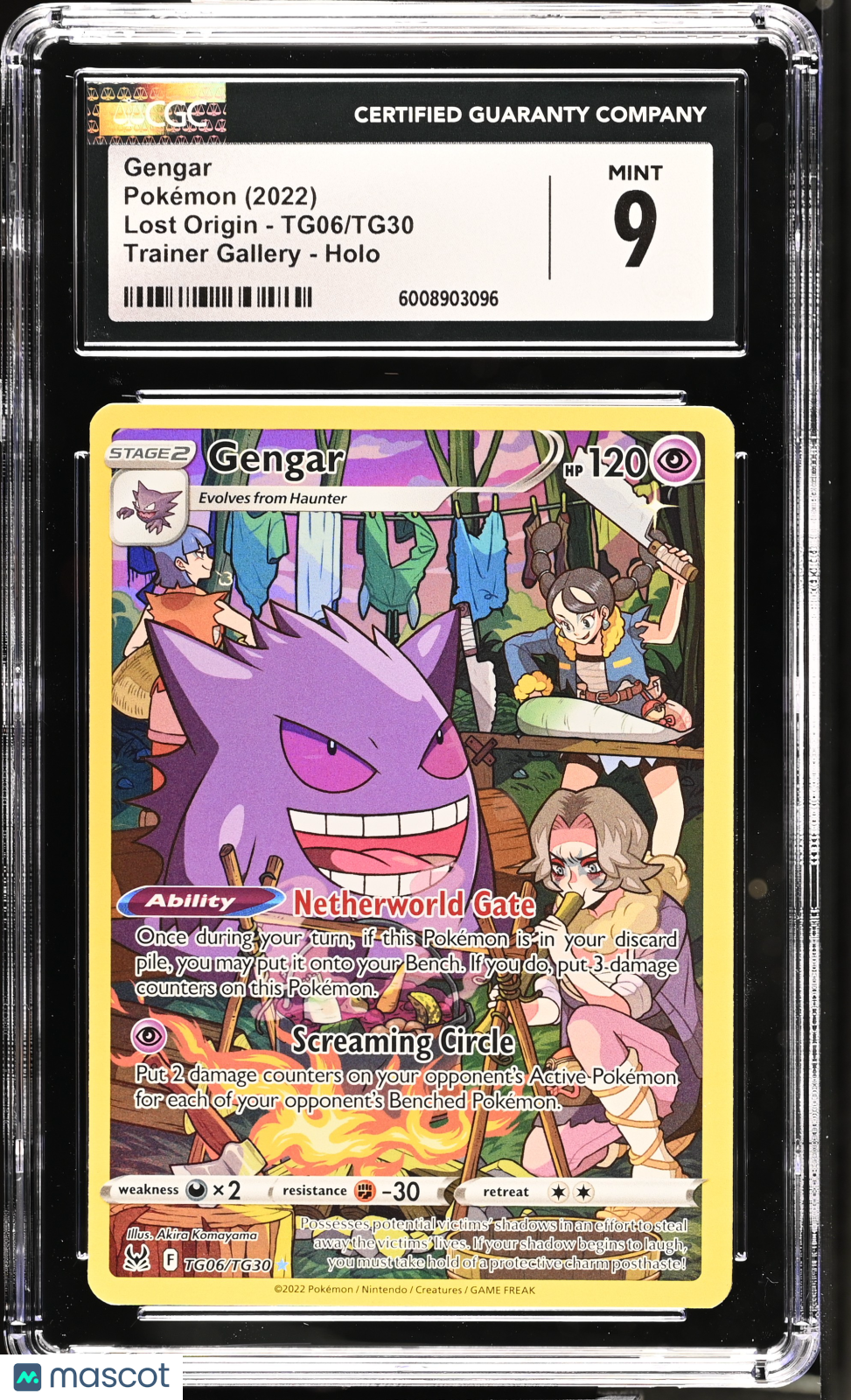 2022 Pokemon Lost Origin Gengar #TG06/TG30 CGC 9 MINT - Graded TCG/CCG