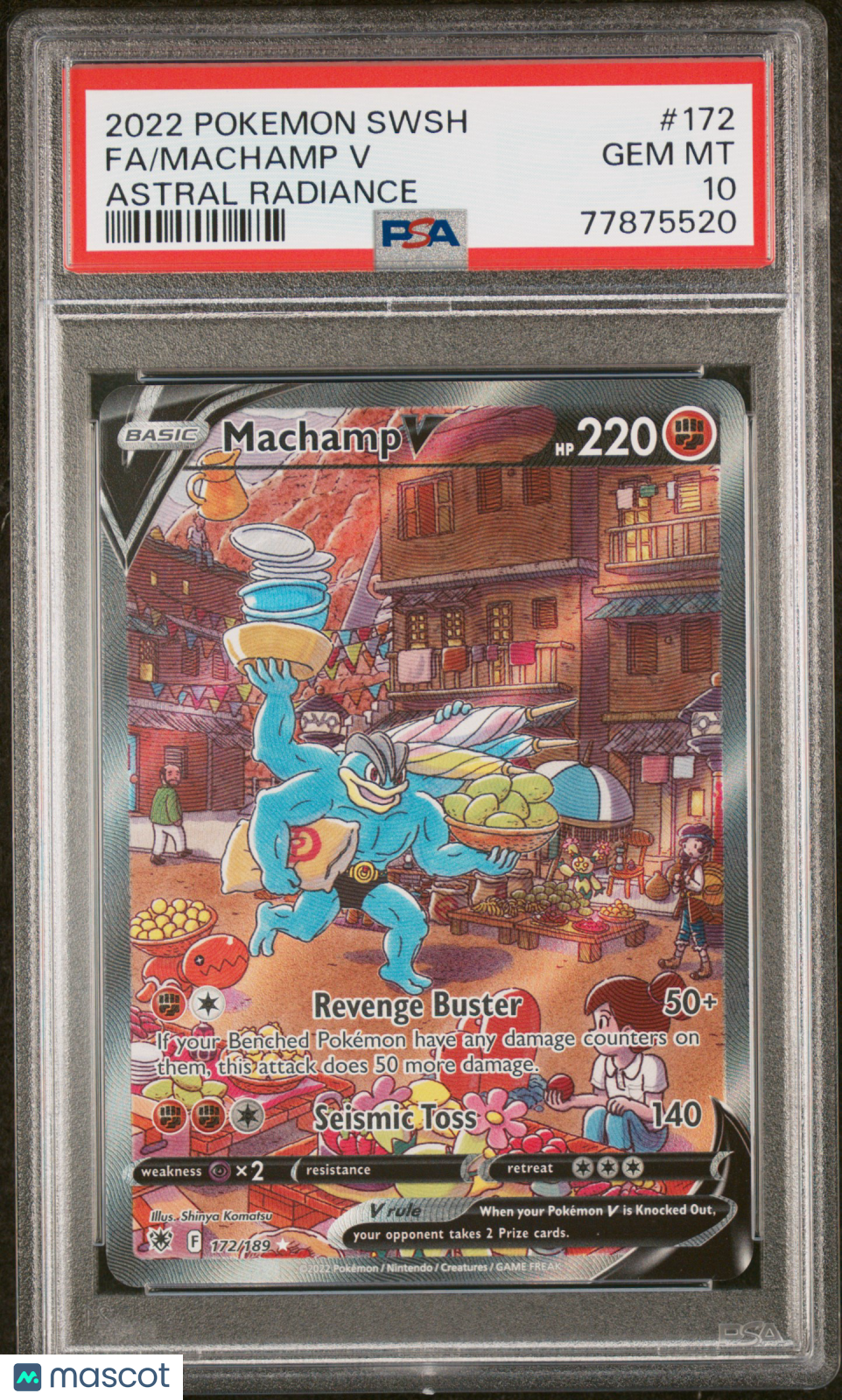 2022 Pokemon Sword & Shield Astral Radiance Machamp V Astral Radiance Fa PSA 10 - Graded TCG/CCG