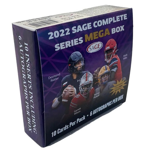 2022 Sage Hit Premier Draft Football Mega Box (6 Autographs per Box) Bryce Young ??? - NFL Mega Box