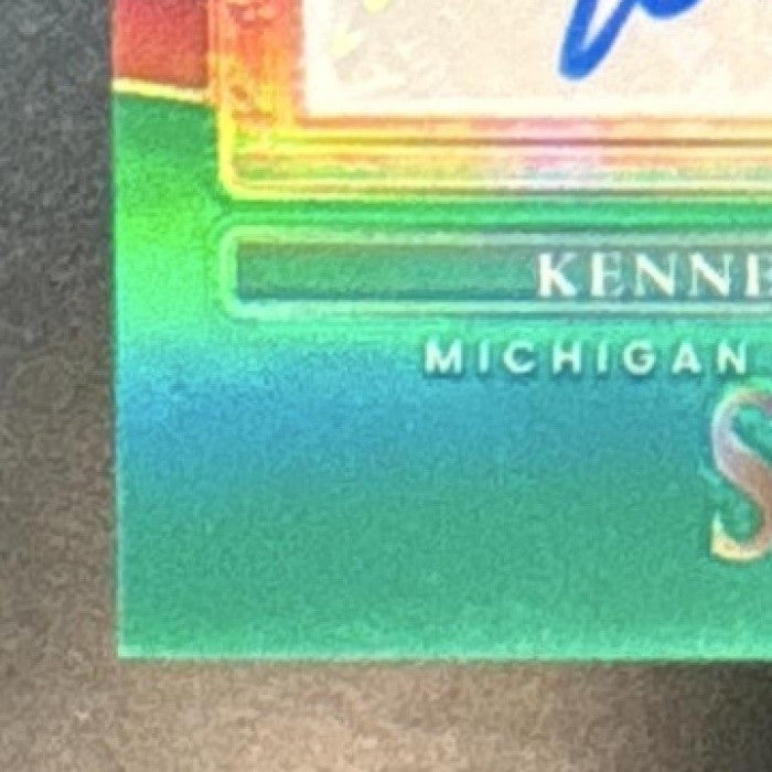 2022 Select Draft Picks Kenneth Walker III Youth Explosion Auto Green /5 RC Auto - Sports Cards