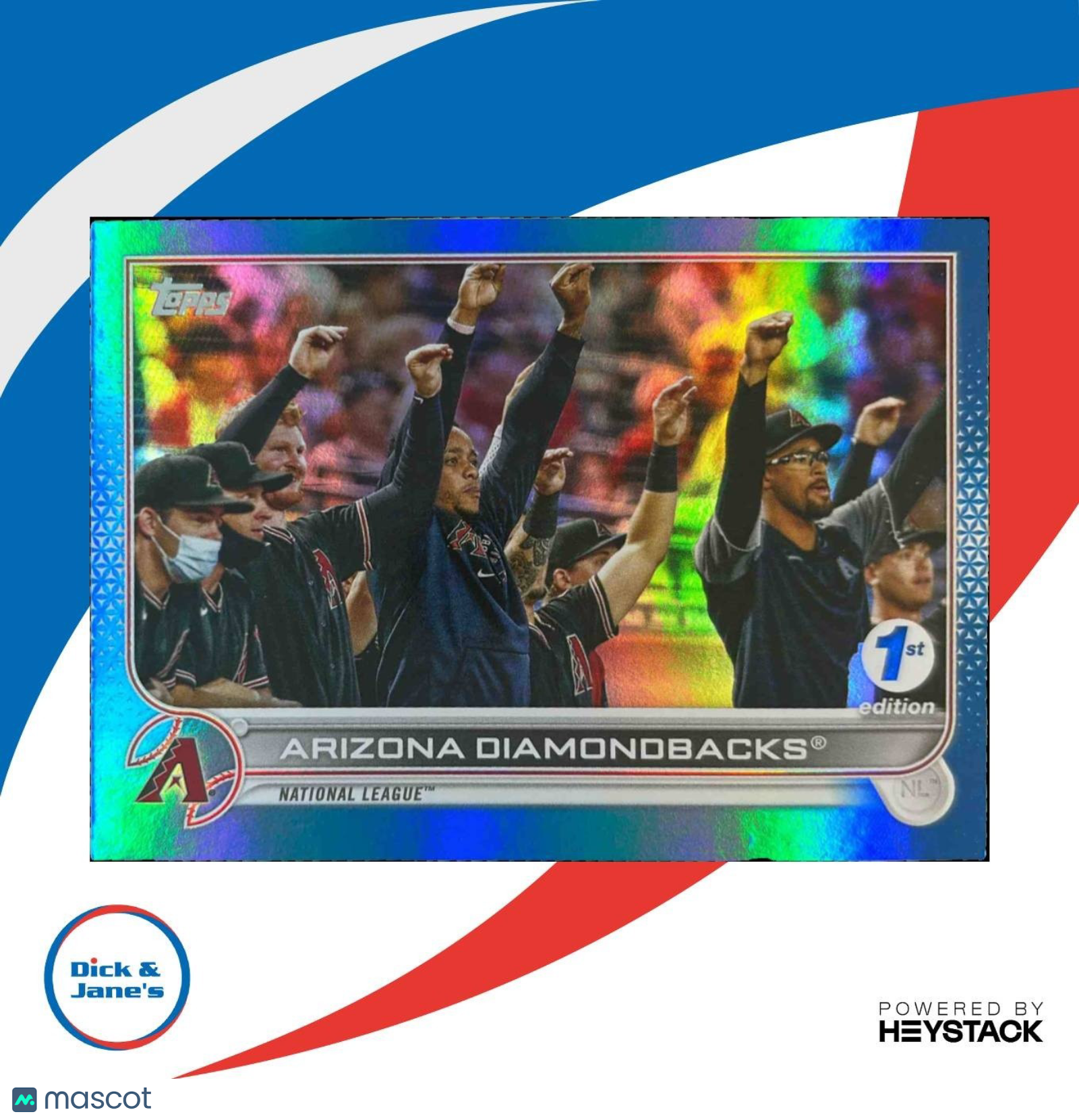 2022 Topps 1st Edition Eduardo Escobar Light Blue Foil /5 #207 Milwaukee Brewers - Sports Cards