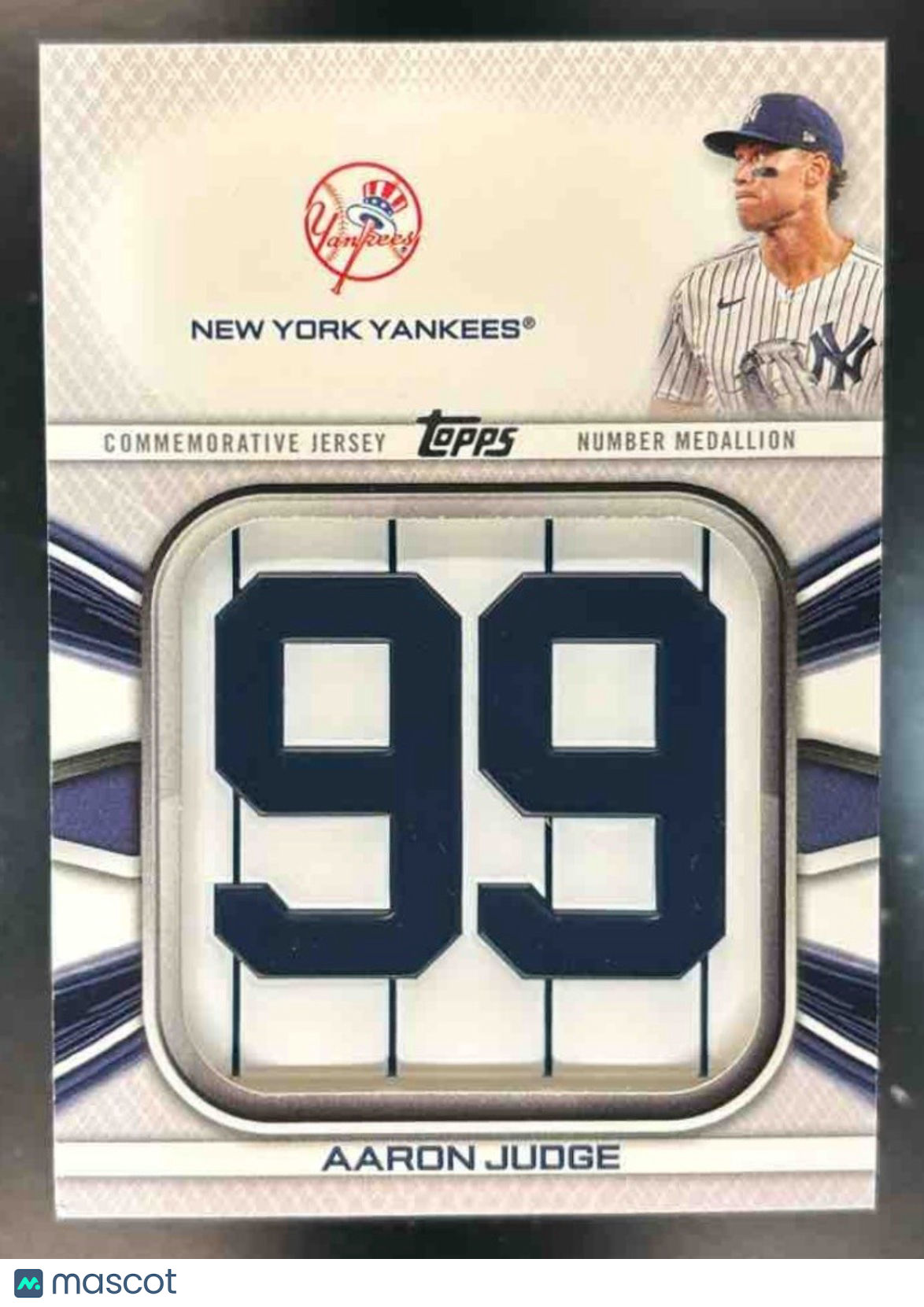 2022 Topps Aaron Judge Jersey Number Medallion Manufactured Relics Yankees - Sports Cards