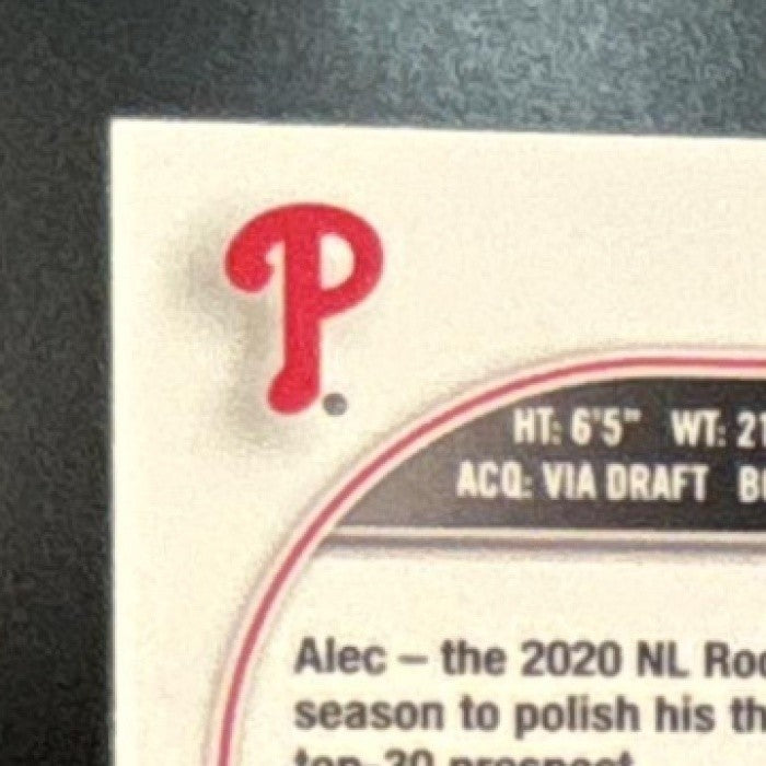 2022 Topps Chrome Alec Bohm Gold Refractor /50 #89 Philadelphia Phillies - Sports Cards