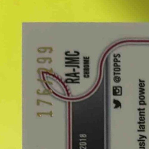 2022 Topps Chrome Jake McCarthy Rookie Auto Purple Speckle Refractor 176/299 - Sports Cards