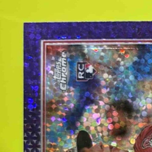 2022 Topps Chrome Jake McCarthy Rookie Auto Purple Speckle Refractor 176/299 - Sports Cards