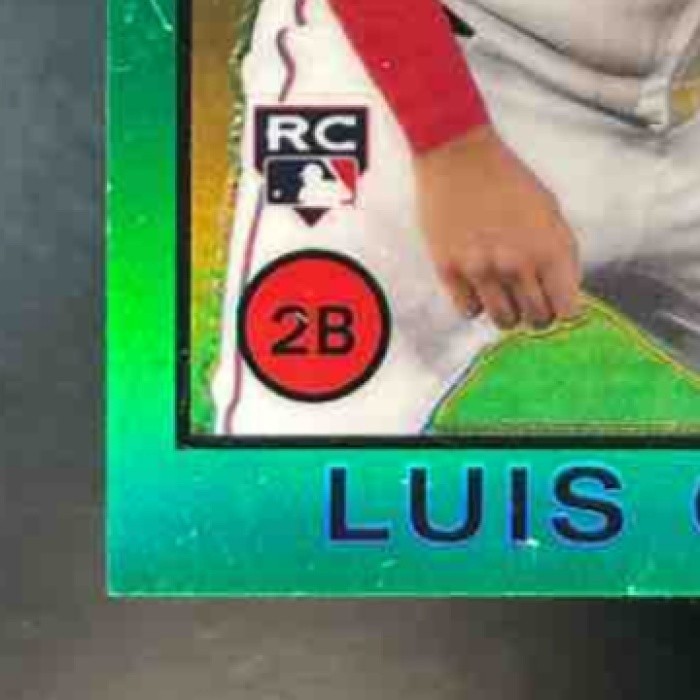 2022 Topps Chrome Luis Garcia Green Refractor (SCRATCHES) /99 #12 Houston Astros - Sports Cards